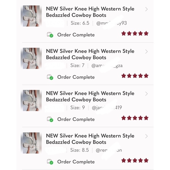 NEW Silver Knee High Western Style Bedazzled Cowboy Boots - Picture 12 of 15